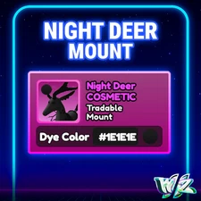 World Zero WZ - NIGHT DEER MOUNT - BLACK #1E1E1E