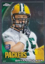2010 Topps Chrome BRYAN BULAGA Rookie Card #C129 Green Bay Packers