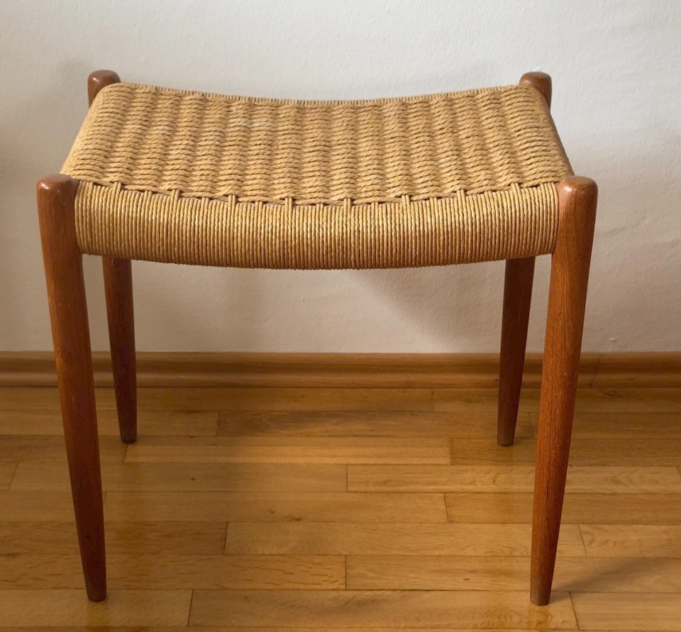 ❗️Dänischer Mid Century Teak Hocker, Danish Design Niels Møller / Mollers TOP❗️ - Bild 4 von 4