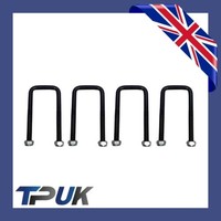 Set Mit 4 Ford Transit Blattfeder U-Bolzen 1986 - 2006 FüR 3/4 Blatt Federn X 4