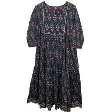 Womens Size 40 Pakistani Indian 3 Piece Salwar Kameez Dress Floral Sequin Party