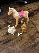Barbie Doll Pets Bundle Pony And Dogs Mixed Bundle
