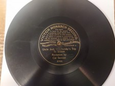Rare 1901 VICTOR MONARCH RECORD 78/CAL STEWART..'Uncle Josh Weathersby...'