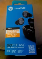 JLab Gopop Anc True Wireless Earbuds (Black)