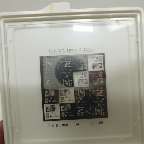 RCHTEST1 Layer 3 COND2 Semiconductor Photomask Reticle 2x2 Inch