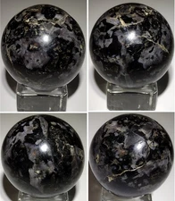 Indigo Gabbro Sphere 46.4mm 150g | Mystic Merlinite Crystal Ball | Exact Piece