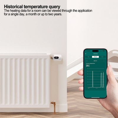 Thermostat Heizkörperventil mit für Zigbee 3 0 für App Fernbedienung und Timi
