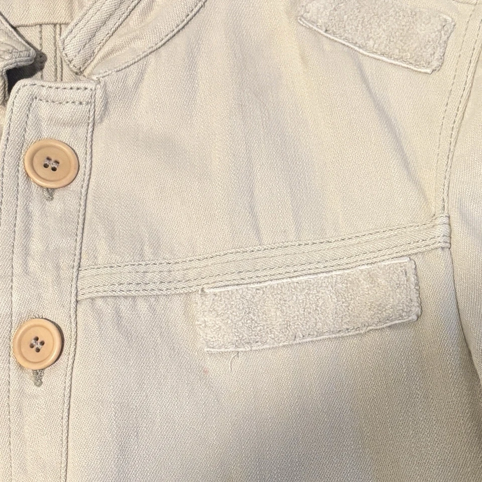 Chaqueta De Colección Bottega Veneta Beige Crema Manga Larga Abotonada Talla 46 Pequeña Foto 3 de 4