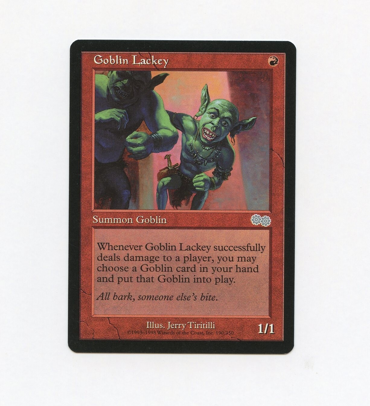 Goblin Lackey Urza's Saga NM Magic the Gathering MtG 1