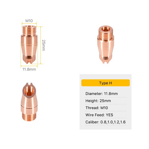 Clouday QILIN Laser Welding Nozzle M10 11.8mm Hand-held Copper Welding Nozzles - Picture 19 of 22