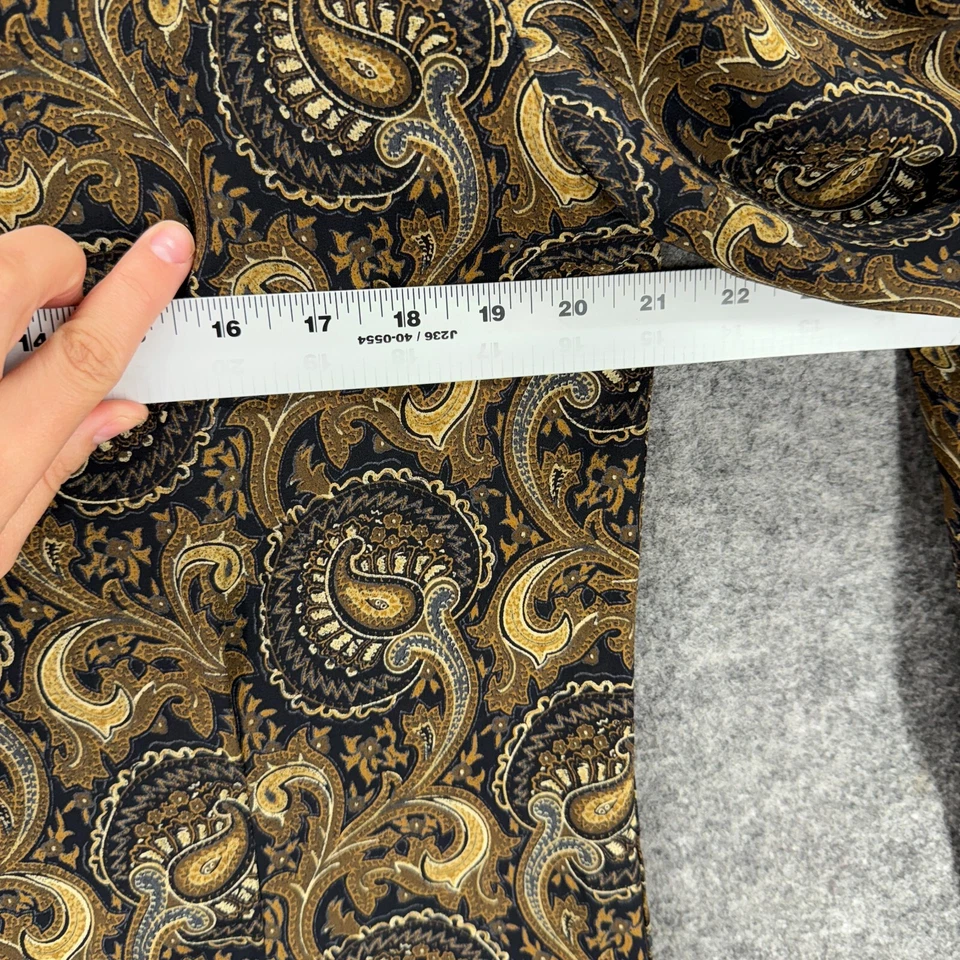 Blusa Rena Rowan Mujer 10 Marrón Geométrica Cuello Alto Manga Larga Pullover Informal Foto 4 de 4