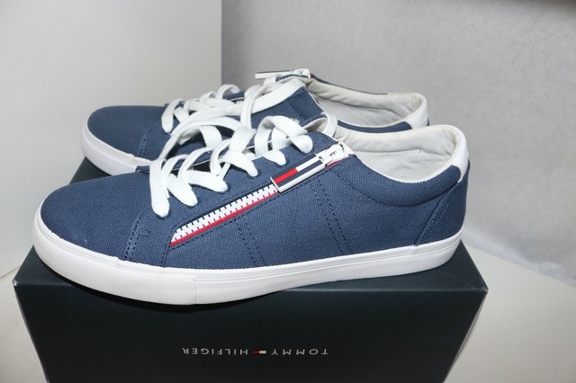 white canvas deck shoes