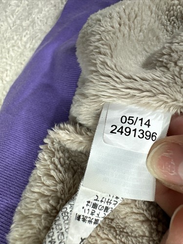 LL Bean Girls Large 14-16 Purple Lined For Extra Warmth Full Zip Hoodie - Picture 7 of 13