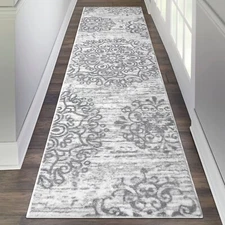 HEBE Hallway Runner Rug 2'x8' Washable Vintage Distressed Area Rugs Non Slip ...