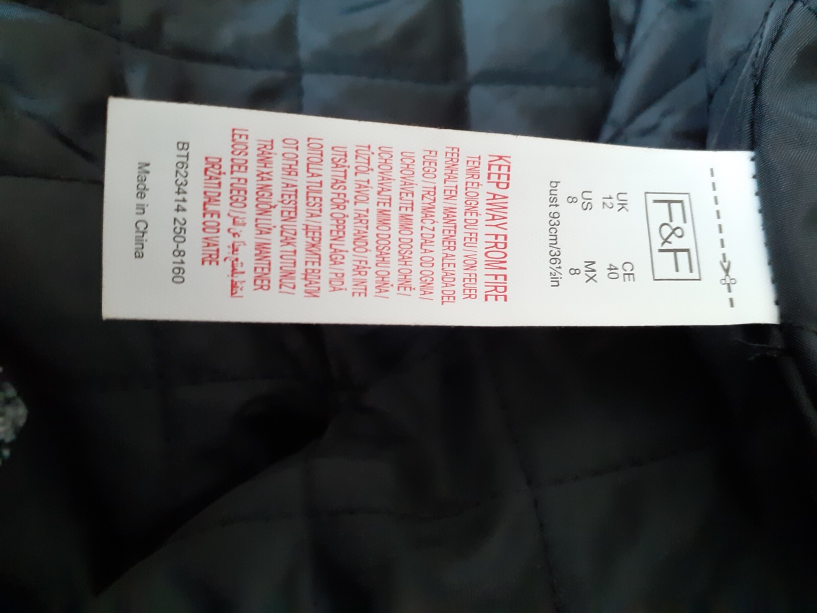 Ladies Coat Faux Leather & Faux Fur Size 12 F & F Tesco eBay