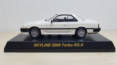 1/64 Kyosho NISSAN SKYLINE 2000 TURBO RS-X WHITE diecast car model