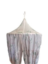 Pottery Barn Kids Emily and Meritt floral blush Bed Canopy
