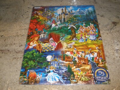 NEW SEALED SPRINGBOK GRIMM'S FAIRY TALES TRAY PUZZLE