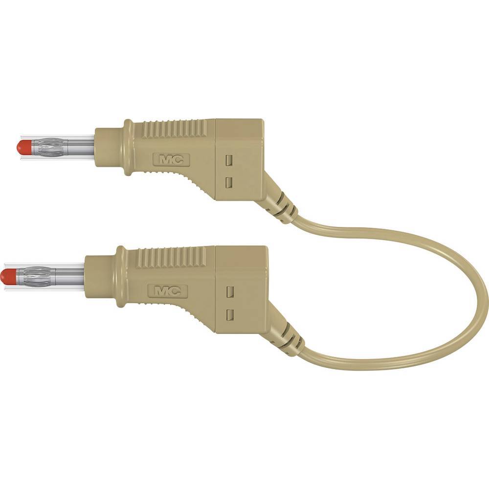 Cordon banane mâle 4 mm Stäubli évite les pertes de signal pour test de circuit bleu