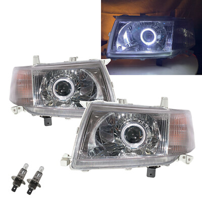 Fits TOYOTA Probox XP50/160 02-08 Guide LED Angel-Eye Halogen Headlight CH RHD