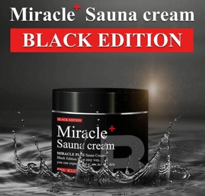 BNV Miracle Sauna Cream Plus Black Edition 500ml (RENEW) International EXPRESS !