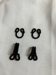 174 SETS OF HOOKS and EYES/2 SIZES BLACK COVERS/LARGER THAN USUAL