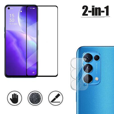 Panzerfolie aus Echtglas für Display und Kamera Schutzglas für OPPO Find X3 Lite