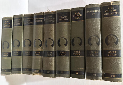 9 Vol - The Complete Works of Mark Twain - Auth. Ed. - Books