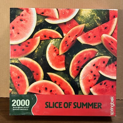 Springbok ''Slice of Summer'' Watermelon Jigsaw Puzzle 2000 pieces - NEW/SEALED