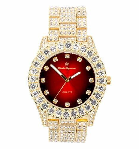Blinged Herrenuhr mit Diamant Zeitanzeige-ST10327DxxS - Bild 4 von 53