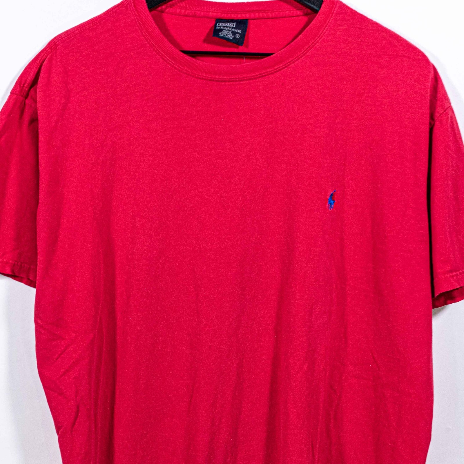 Polo Ralph Lauren pony sole sbiadito t shirt grande vintage anni 90 streetwear preppy