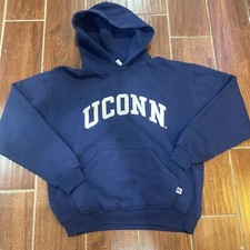 Vintage Russel UConn Connecticut Huskies Hoodie Sweatshirt Youth XL