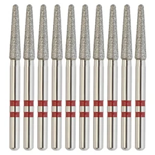 Zirconia Cutting Bur Diamond Dental Round End Taper FG Z856/018F Fine High Speed