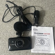 Gilay Grow 4K 2K Front and Rear Night Vision Dual Dash Cam P/N C301GW W/ 64 GB
