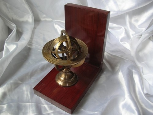 Sfera Armillare In Ottone Anticato Castle Instruments - 28cm, Con Zodiaco, Base Legno - Foto 7