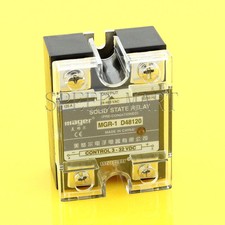 High Quality DC-AC 120A 3-32VDC to 24-480V AC Solid State Relay SSR Clear Cover