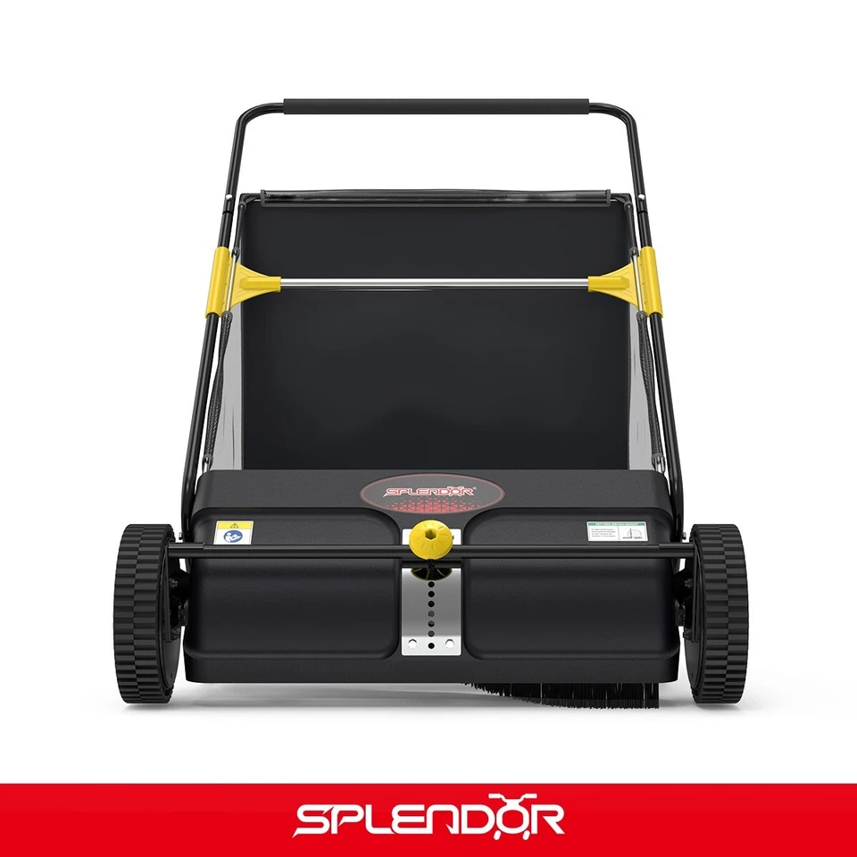 SPLENDOR LS-650A2 26-Inch Walk-Behind Push Lawn Sweeper, 26 Inches, Black - image 4 of 4