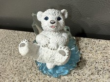 Michael Adams Sculpture Slip'n & a Slide'n Polar Bear 1996 Hamilton Collection