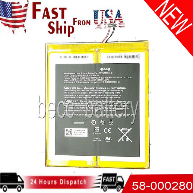 New 2955C7 26S1015 Battery For Amazon Kindle Fire HD 10 7th Gen SL056ZE