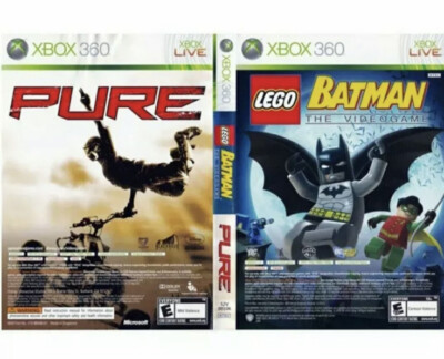 XBOX 360 TWO GAMES IN ONE LEGO BATMAN AND PURE