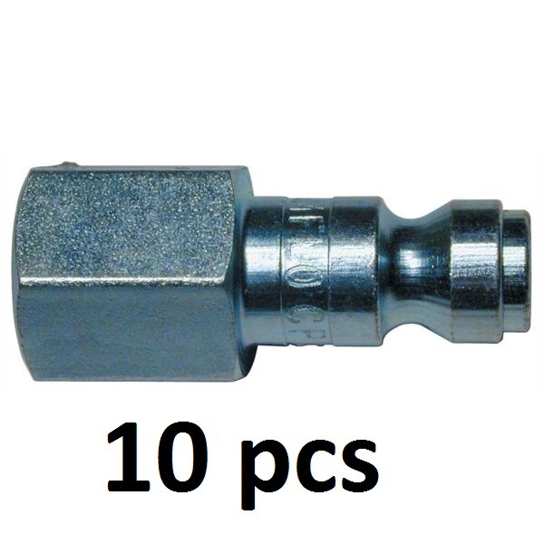 AMFLO 1/4 In Female Thread Automotive Air Fitting Plug Type C 10