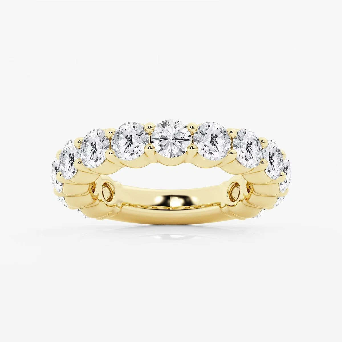 Lab Grown Diamond Engagement Ring 3.97Ct IGI Certified Round Cut 14k White Gold image-3