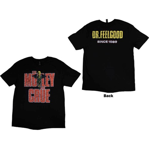 Mötley Crüe Dr Feelgood Since 1989 T-Shirt Manica Corta Regular Nero Nuovo prezzo ebay