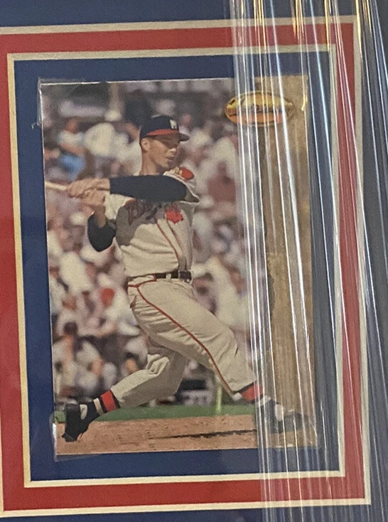 Eddie Matthews signed cachet with SI Custom Framed Ensemble  Jsa Coa. HOF Braves - Image 4 of 4