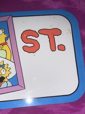 1990 Simpson St sign The Simpsons 20th Century Fox Matt Groening