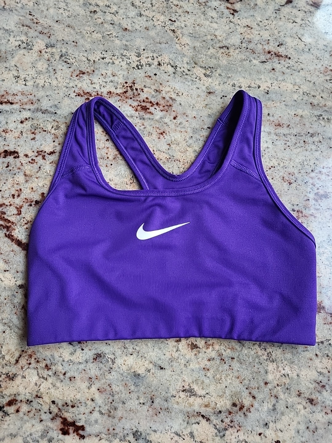 Nike Sports Bra Racerback Dri-Fit Tech Med Support Purple Women's Size Small-image