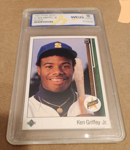 1989 Upper Deck Rookie Ken Griffey Jr. Mariners #1 Baseball Card WCG Gem Mint 10