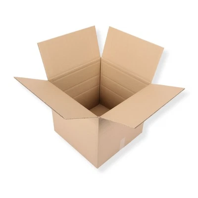 MARI-MEDIENVERPACKUNGEN Karton 475x475x450 mm Faltschachtel variable Höhe stabil 2-wellig Versandkarton