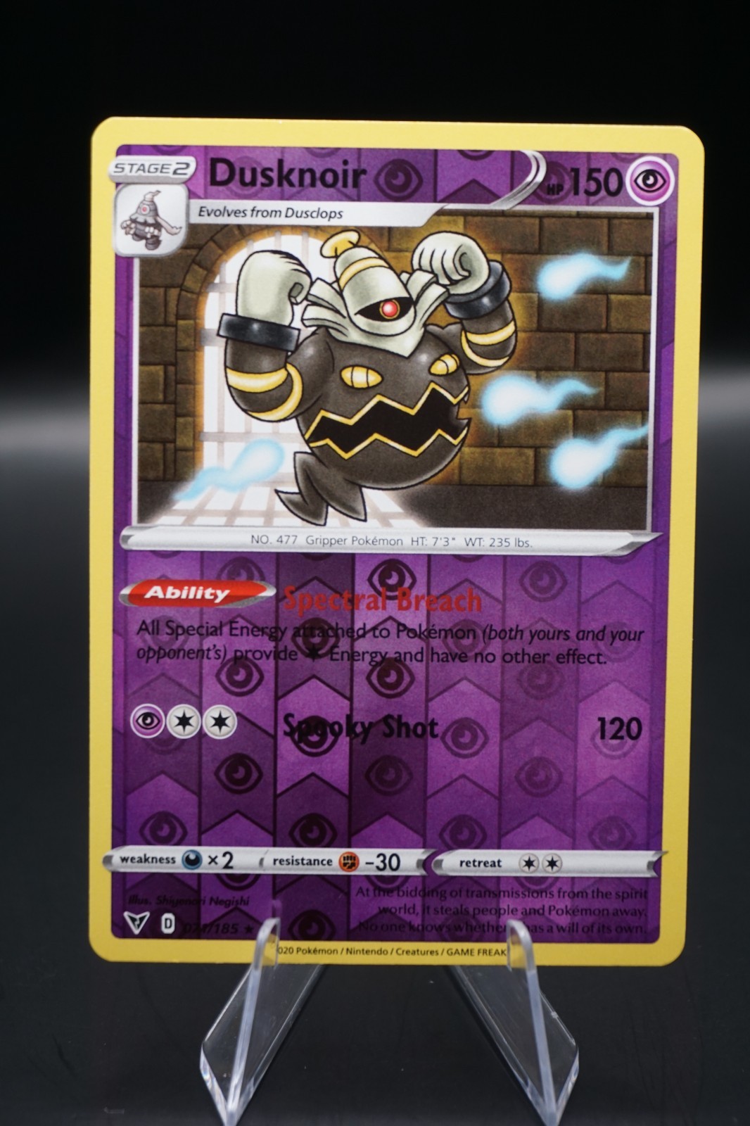 Dusknoir [Reverse Holo] #71 Vivid Voltage Pokemon NM