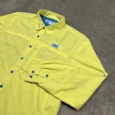 Pelagic Shirt Mens XL Eclipse Guide Performance Vented Fishing UPF Roll Tab